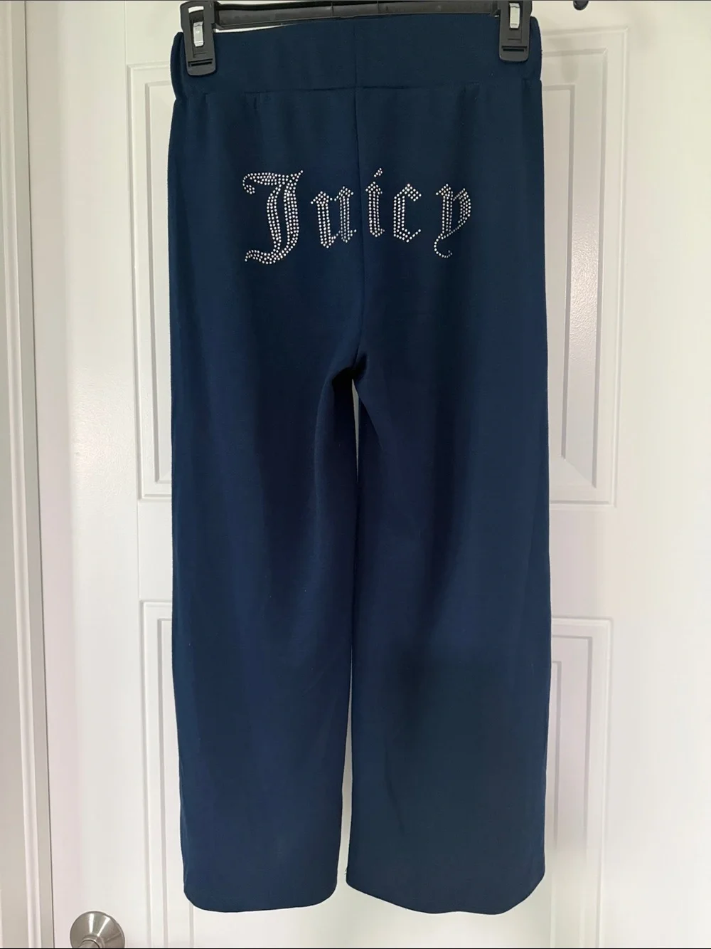 Juicy Couture Sport NWT Navy 2-Piece Set XS Cropped Pants Quarter Zip